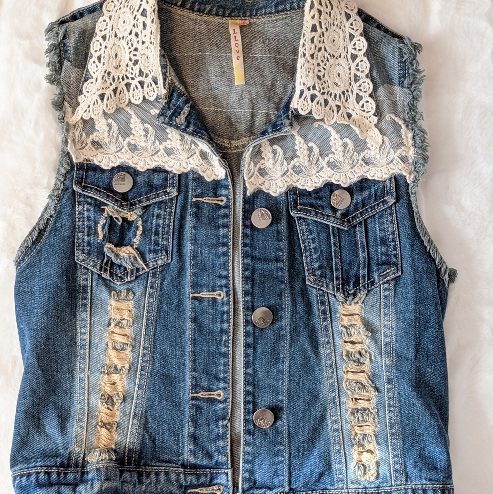 Denim vest